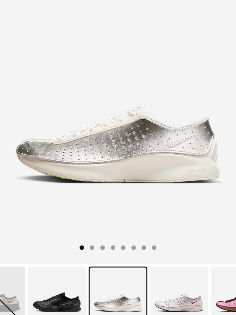 Nike Women's Superfly Metallic Silver Running Sneaker